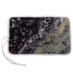 Black Marble Abstract Pattern Texture Pen Storage Case (s)