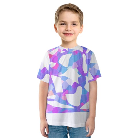 Silhouette Design T- Shirt Silhouette Design Abstract Maze Geometric Abstract Colours T- Shirt Kids  Sport Mesh Tee by maxcute