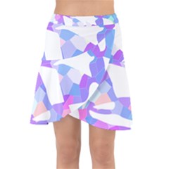 Silhouette Design T- Shirt Silhouette Design Abstract Maze Geometric Abstract Colours T- Shirt Wrap Front Skirt by maxcute