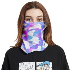 Silhouette Design T- Shirt Silhouette Design Abstract Maze Geometric Abstract Colours T- Shirt Face Covering Bandana (two Sides) by maxcute