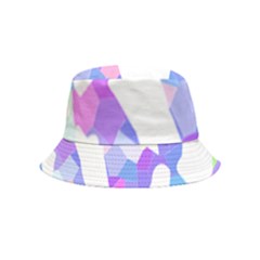 Silhouette Design T- Shirt Silhouette Design Abstract Maze Geometric Abstract Colours T- Shirt Bucket Hat (kids)