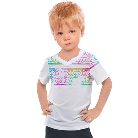 Silhouette Design T- Shirt Vintage Leaves Silhouette Design Border Pastel Colours T- Shirt Kids  Sports Tee by maxcute