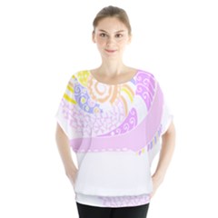 Snail Gifts T- Shirtsnail T- Shirt Batwing Chiffon Blouse