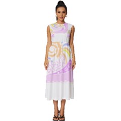 Snail Gifts T- Shirtsnail T- Shirt Sleeveless Round Neck Midi Dress