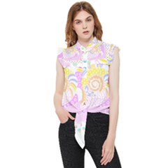 Snail Lover T- Shirtsnail T- Shirt Frill Detail Shirt