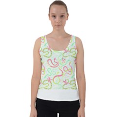 Snake T- Shirt Snakes Pattern T- Shirt Velvet Tank Top by maxcute