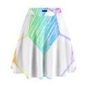 Soccer Ball Gift T- Shirt Soccer Rainbow T- Shirt High Waist Skirt View1