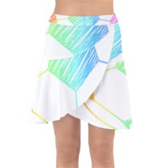 Soccer Ball Gift T- Shirt Soccer Rainbow T- Shirt Wrap Front Skirt by maxcute