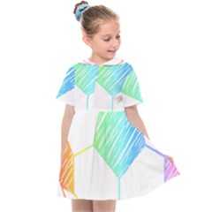 Soccer Ball Gift T- Shirt Soccer Rainbow T- Shirt Kids  Sailor Dress by maxcute