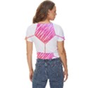 Soccer Gift T- Shirt Soccer Football T- Shirt Twist Front Crop Top View4