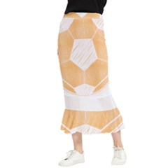 Soccer Masks T- Shirt Soccer Football Ball T- Shirt Maxi Fishtail Chiffon Skirt