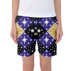 Space T- Shirt Space Pattern T- Shirt Women s Basketball Shorts by maxcute