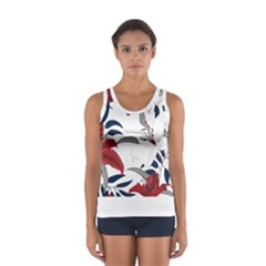 Special T- Shirt Special Flowers Pattern T- Shirt Sport Tank Top  by maxcute