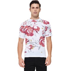 Spring Blooms T- Shirt Spring Blooming Petals T- Shirt Men s Short Sleeve Rash Guard by maxcute