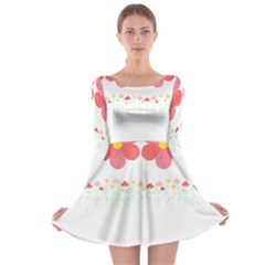 Spring T- Shirt Spring Flowers T- Shirt Long Sleeve Skater Dress by maxcute