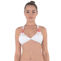 Spring T- Shirt Spring Flowers T- Shirt Halter Neck Bikini Top