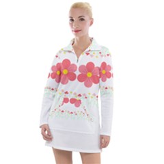 Spring T- Shirt Spring Flowers T- Shirt Women s Long Sleeve Casual Dress by maxcute