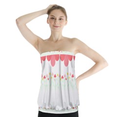 Spring T- Shirt Spring Flowers T- Shirt Strapless Top by maxcute