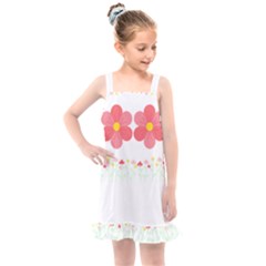 Spring T- Shirt Spring Flowers T- Shirt Kids  Overall Dress by maxcute