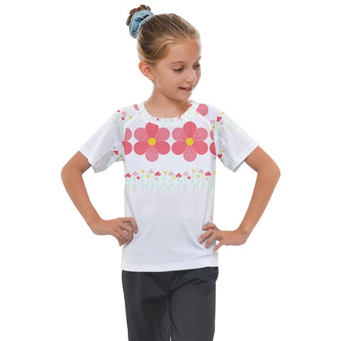 Spring T- Shirt Spring Flowers T- Shirt Kids  Mesh Piece Tee by maxcute