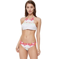 Spring T- Shirt Spring Flowers T- Shirt Banded Triangle Bikini Set