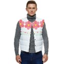 Spring T- Shirt Spring Flowers T- Shirt Men s Short Button Up Puffer Vest	 View1