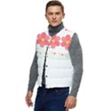 Spring T- Shirt Spring Flowers T- Shirt Men s Short Button Up Puffer Vest	 View3