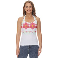 Spring T- Shirt Spring Flowers T- Shirt Basic Halter Top by maxcute