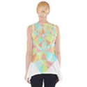 Stained Glass T- Shirt Polygon Geometric Heart Retro T- Shirt Side Drop Tank Tunic View2