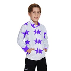 Star Pattern T- Shirt Star Pattern - Purple T- Shirt Kids  Windbreaker by maxcute