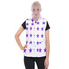 Star Pattern T- Shirt Star Pattern - Purple T- Shirt Women s Button Up Vest by maxcute