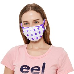 Star Pattern T- Shirt Star Pattern - Purple T- Shirt Crease Cloth Face Mask (adult) by maxcute