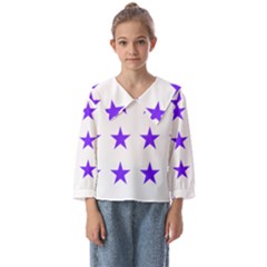 Star Pattern T- Shirt Star Pattern - Purple T- Shirt Kids  Sailor Shirt