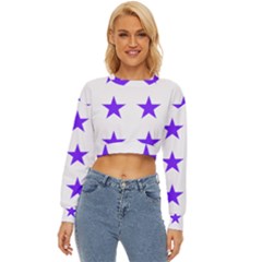 Star Pattern T- Shirt Star Pattern - Purple T- Shirt Lightweight Long Sleeve Sweatshirt by maxcute