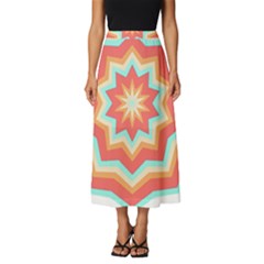 Star T- Shirt10 Pointed Star T- Shirt Classic Midi Chiffon Skirt