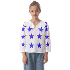 Stars T- Shirt Star Pattern - Dark Blue T- Shirt Kids  Sailor Shirt