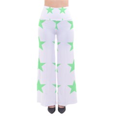 Stars T- Shirt Star Pattern - Green T- Shirt So Vintage Palazzo Pants by maxcute