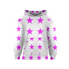 Stars T- Shirt Star Pattern - Pink T- Shirt Kids  Pullover Hoodie by maxcute