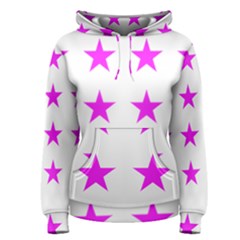 Stars T- Shirt Star Pattern - Pink T- Shirt Women s Pullover Hoodie by maxcute