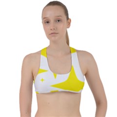 Stars T- Shirtstars T- Shirt Criss Cross Racerback Sports Bra by maxcute