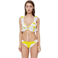 Stars T- Shirtstars T- Shirt Low Cut Ruffle Edge Bikini Set by maxcute