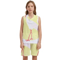 Stork Design T- Shirtstork T- Shirt (1) Kids  Basketball Mesh Set