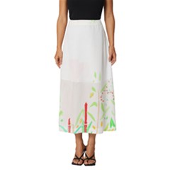 Stork Design T- Shirtstork T- Shirt (2) Classic Midi Chiffon Skirt