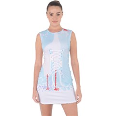 Stork Design T- Shirtstork T- Shirt Lace Up Front Bodycon Dress by maxcute