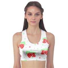 Strawberry T- Shirt S T R A W B E R R Y P A T T E R N T- Shirt Sports Bra