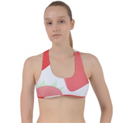 Strawberry T- Shirt Strawberries T- Shirt Criss Cross Racerback Sports Bra by maxcute