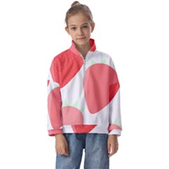 Strawberry T- Shirt Strawberries T- Shirt Kids  Half Zip Hoodie by maxcute