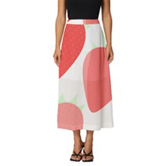 Strawberry T- Shirt Strawberries T- Shirt Classic Midi Chiffon Skirt