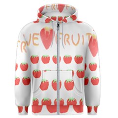 Strawberry T- Shirt We Love Fruit Straberries And Worms T- Shirt Men s Zipper Hoodie