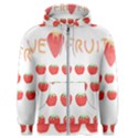 Strawberry T- Shirt We Love Fruit Straberries And Worms T- Shirt Men s Zipper Hoodie View1